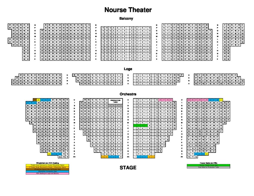 Nourse Theater Seating Chart